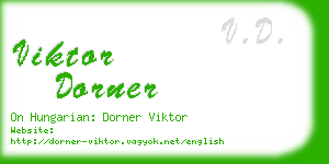 viktor dorner business card